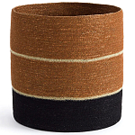 Плетеная корзина в полоску Kudio Wicker Basket варинант исполнения - 1 | Loft Concept в Нижнем Новгороде