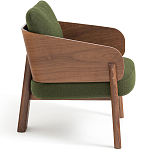 Кресло с каркасом из массива ореха Gallin Chair Green варинант исполнения - 3 | Loft Concept в Нижнем Новгороде