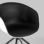 Офисное кресло из пластика с мягким сиденьем Eggshell Black варинант исполнения - 7 | Loft Concept в Нижнем Новгороде