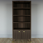 Книжный Стеллаж Elsa Dreams Walnut с задней стенкой варинант исполнения - 5 | Loft Concept в Нижнем Новгороде