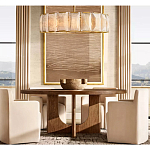 Люстра круглая Д80 см с абажуром из прямоугольных панелей Calling to Shine варинант исполнения - 1 | Loft Concept в Нижнем Новгороде