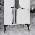 Комод белый с 4-мя дверцами на металлических ножках SPARK MULTIPURPOSE CABINET WHITE варинант исполнения - 12 | Loft Concept в Нижнем Новгороде