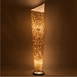 Торшер из перламутра на металлическом каркасе Indonesian Spiral варинант исполнения - 2 | Loft Concept в Нижнем Новгороде