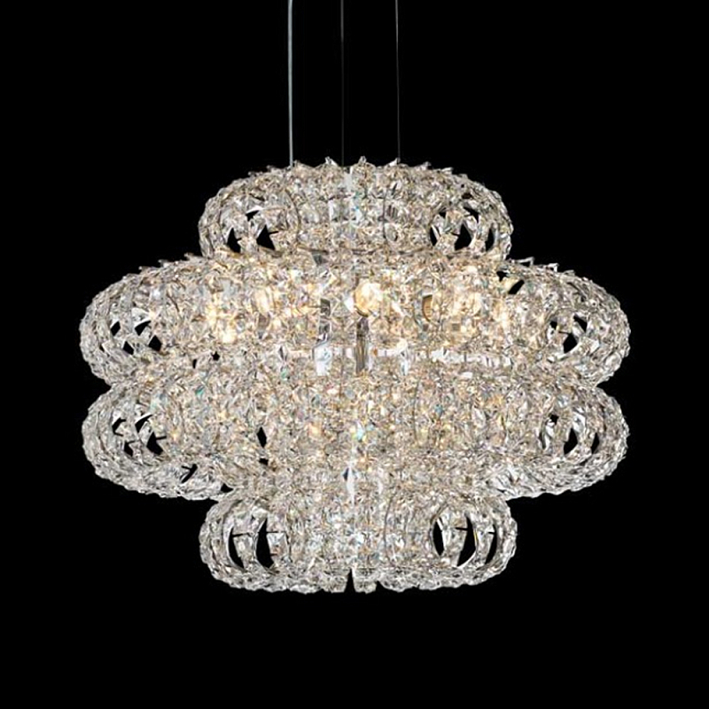 Люстра круглая с россыпью хрусталя Perfection of Diamonds Хром Прозрачный Люстра круглая с россыпью хрусталя Perfection of Diamonds Хром Прозрачный в Нижнем Новгороде | Loft Concept