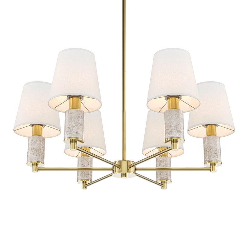 Люстра подвесная Lira Латунь Серый Белый в Нижнем Новгороде | Loft Concept 