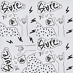 Плитка с узором Граффити 3 варинант исполнения - 1 | Loft Concept в Нижнем Новгороде