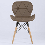 Стул с коричневым сиденьем из экокожи JEROEN варинант исполнения - 3 | Loft Concept в Нижнем Новгороде