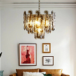 Люстра из круглых стеклянных элементов Vienna варинант исполнения - 4 | Loft Concept в Нижнем Новгороде