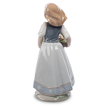 Статуэтка фарфоровая Девочка с корзиной цветов Charming Statuette варинант исполнения - 1 | Loft Concept в Нижнем Новгороде
