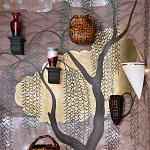 Обои ручная роспись Willow & Waves Original colourway on Edo painted Xuan paper with antiquing варинант исполнения - 1 | Loft Concept в Нижнем Новгороде