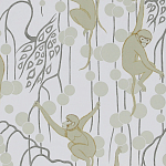 Обои ручная роспись Deco Monkeys Biscuit on dyed paper варинант исполнения - 1 | Loft Concept в Нижнем Новгороде