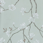 Обои ручная роспись Magnolia Canopy Original Colourway on Adam Grey dyed silk варинант исполнения - 2 | Loft Concept в Нижнем Новгороде