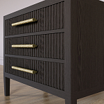 Тумба Primo  с тремя ящиками шпон темный орех варинант исполнения - 4 | Loft Concept в Нижнем Новгороде
