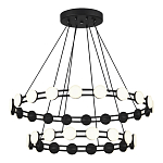 Люстра двухъярусная с круглыми светодиодными источниками света Maxine Light варинант исполнения - 4 | Loft Concept в Нижнем Новгороде