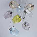 Люстра каскадная с 9-ю разноцветными стеклянными плафонами Kaleido варинант исполнения - 4 | Loft Concept в Нижнем Новгороде