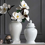 Ваза белая с крышкой однотонная Chinoiserie Ceramics варинант исполнения - 5 | Loft Concept в Нижнем Новгороде