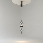 Подвесной светильник с плафоном из стекла с зеркальным градиентом Double Moon варинант исполнения - 3 | Loft Concept в Нижнем Новгороде