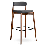 Барный стул из массива ясеня с обивкой из рогожки Elegant Ash варинант исполнения - 3 | Loft Concept в Нижнем Новгороде