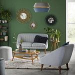 Кресло с черно-белым принтом Pauley Black White Armchair варинант исполнения - 5 | Loft Concept в Нижнем Новгороде