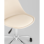 Офисный стул на металлическом основании EGGERY Beige пластик варинант исполнения - 2 | Loft Concept в Нижнем Новгороде