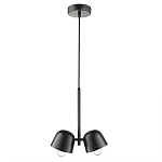 Подвесной светильник черный с 2-мя плафонами Pendant lamp Black варинант исполнения - 1 | Loft Concept в Нижнем Новгороде