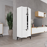 Комод белый с 4-мя дверцами на металлических ножках SPARK MULTIPURPOSE CABINET WHITE варинант исполнения - 8 | Loft Concept в Нижнем Новгороде