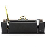 Настольный письменный набор из белого мрамора и змеевика Marble Accessory варинант исполнения - 3 | Loft Concept в Нижнем Новгороде