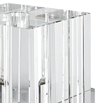 Бра серебряное с фактурным прозрачным абажуром Optical Crystal варинант исполнения - 1 | Loft Concept в Нижнем Новгороде