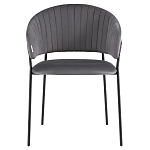 Стул в велюре серого цвета Horizon варинант исполнения - 2 | Loft Concept в Нижнем Новгороде