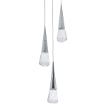 Подвесной светильник капли Acrylic Droplet Trio Chrome Hanging Lamp варинант исполнения - 1 | Loft Concept в Нижнем Новгороде