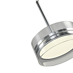 Подвесной светильник с прозрачным плафоном цилиндрической формы из акрила и стекла с пультом для регулировки света Glass Lamp Chromium варинант исполнения - 3 | Loft Concept в Нижнем Новгороде