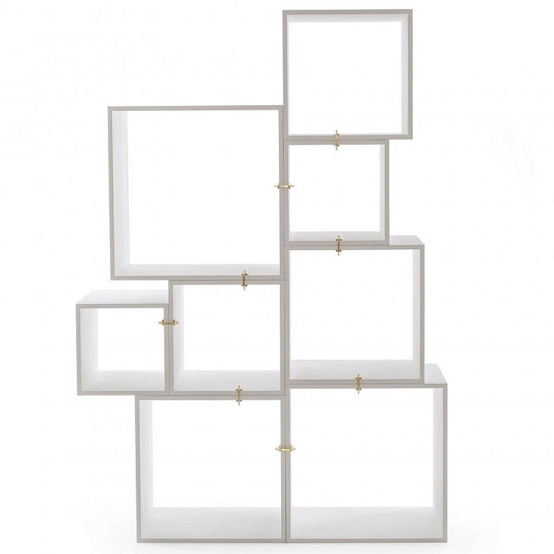 Стеллаж Seletti Assemblage White Белый Золотой в Нижнем Новгороде | Loft Concept 