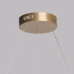 Люстра подвесная круглая золотого цвета с белыми изогнутыми световыми линиями Luke Lampco Tracer Lamp варинант исполнения - 11 | Loft Concept в Нижнем Новгороде