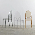 Прозрачный стул с серым оттенком LOUIS GHOST CHAIR варинант исполнения - 8 | Loft Concept в Нижнем Новгороде