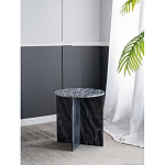Столик кофейный с столешницей из черного мрамора Compact Black Marble Table варинант исполнения - 6 | Loft Concept в Нижнем Новгороде