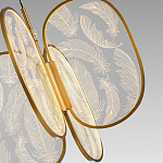 Люстра с гравировкой на акриловых плафонах Gravyura Bronze D 50 см варинант исполнения - 3 | Loft Concept в Нижнем Новгороде