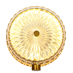 Бра с плафоном из рельефного стекла Peony Glass Bronze  варинант исполнения - 1 | Loft Concept в Нижнем Новгороде