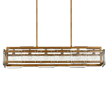 Люстра прямоугольная из толстого литого стекла Cast Glass варинант исполнения - 1 | Loft Concept в Нижнем Новгороде