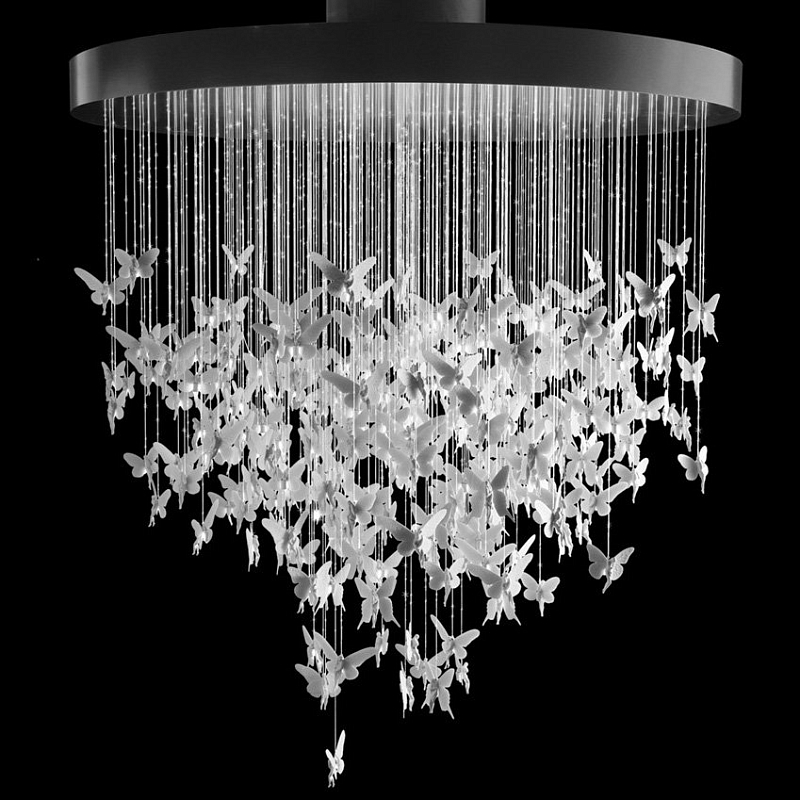 Люстра Night Fairy Chandelier Белый Черный в Нижнем Новгороде | Loft Concept 