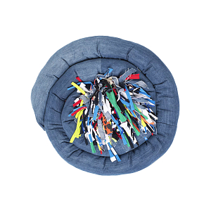 Подушка круглая из джинсовой одежды Heart Round