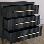 Комод Primo с 3 выдвижными ящиками Черный дуб варинант исполнения - 6 | Loft Concept в Нижнем Новгороде