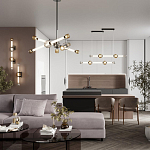 Светодиодный подвесной светильник Rovelly Black варинант исполнения - 3 | Loft Concept в Нижнем Новгороде