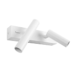 Бра с двумя цилиндрическими повортными спотами белого цвета Trumpet tube варинант исполнения - 2 | Loft Concept в Нижнем Новгороде