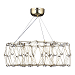 Люстра с тонкой металлической конструкцией цвета золото Quasar варинант исполнения - 4 | Loft Concept в Нижнем Новгороде