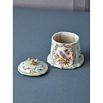 Шкатулка голубого цвета с рисунком и состаренным эффектом Eden Garden варинант исполнения - 6 | Loft Concept в Нижнем Новгороде