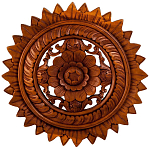 Панно из дерева круглое Flower Panel With Trees варинант исполнения - 1 | Loft Concept в Нижнем Новгороде