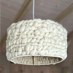 Вязаный шерстяной светильник Knitted wool lamp Cylinder варинант исполнения - 2 | Loft Concept в Нижнем Новгороде