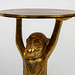 Столик с подстольем в виде обезьянки Bombay Gold варинант исполнения - 4 | Loft Concept в Нижнем Новгороде