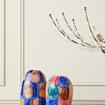 Люстра  с круглыми прозрачными шарами на серебряном каркасе Silver Stalk варинант исполнения - 3 | Loft Concept в Нижнем Новгороде