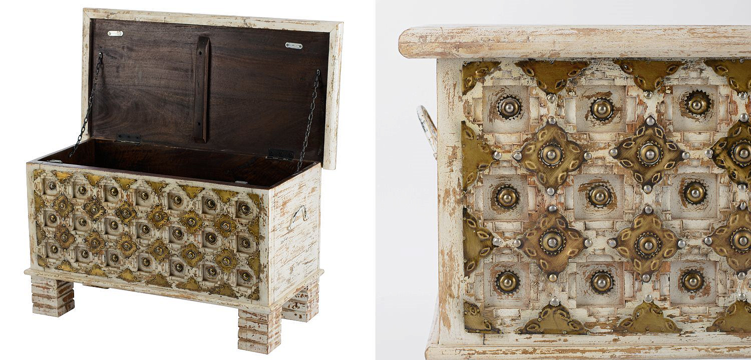Сундук Antique Indian chest with pearls Сундук Antique Indian chest with pearls - Loft-Concept в Нижнем Новгороде